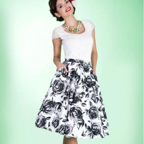 Tatyana Dresses & Skirts - Tatyana for Bettie Page Black Roses Full Skirt NWT